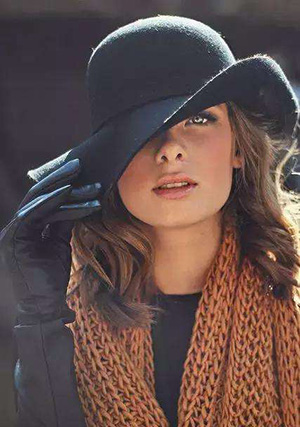 冬天戴帽子不能跟風(fēng)，要選擇適合自己臉型的